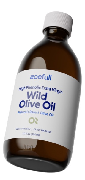 Zoefull Wild Olive Oil, high phenolic extra virgin